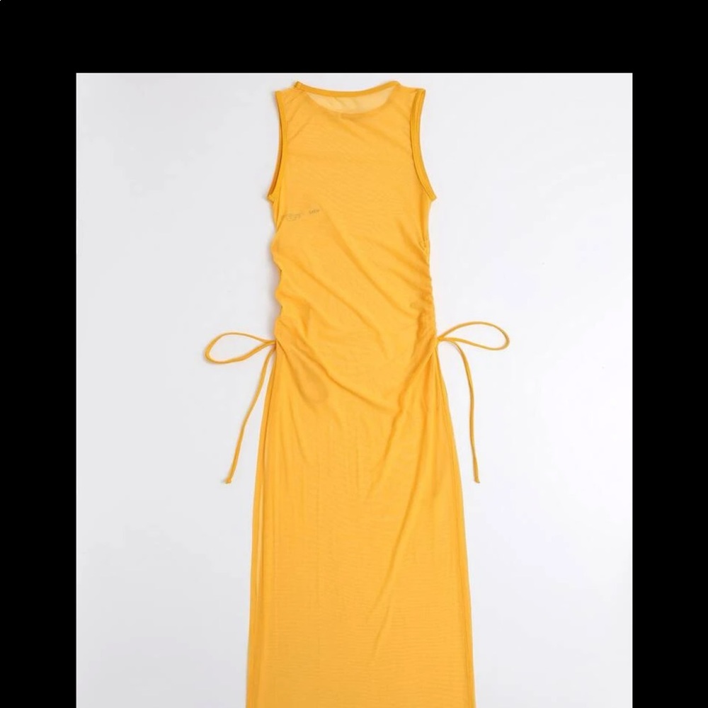 Mesh cover up Yellow Brand New